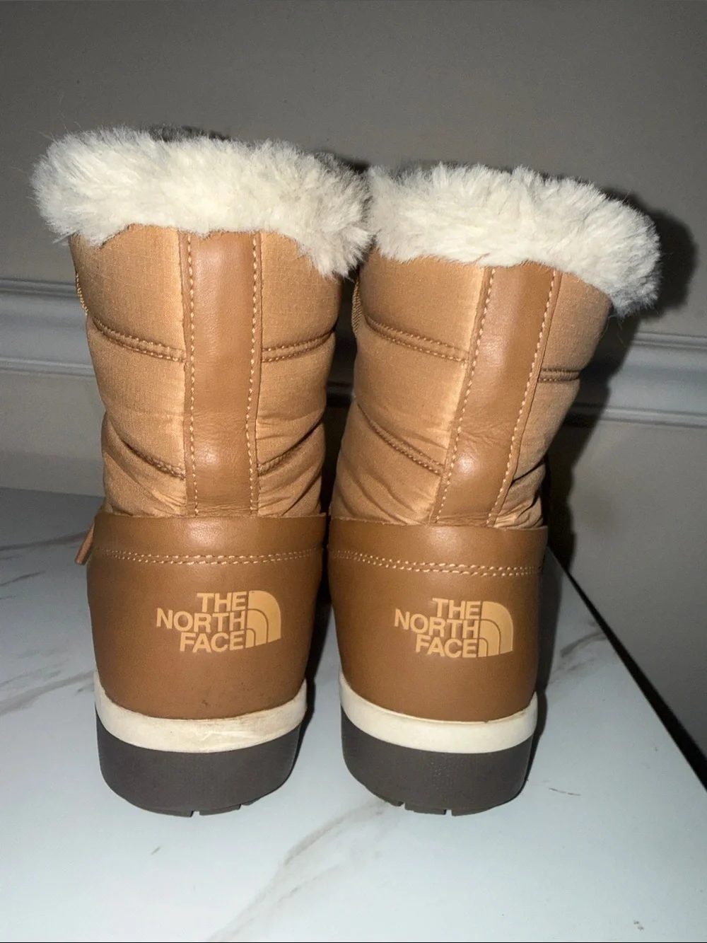 The North Face Women's Chestnut Faux-Fur Winter Lace-Up Boots